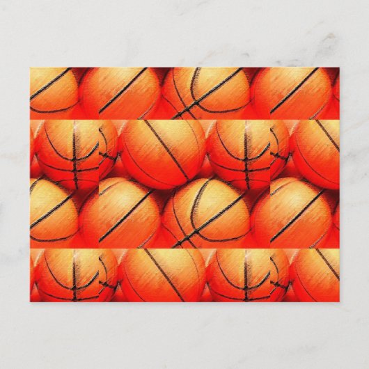 Basketball Briefkaart (Voorkant)