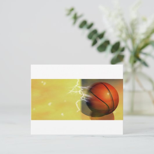 Basketball Briefkaart (Staand voorkant)