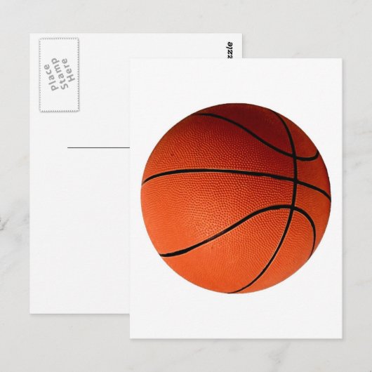 Basketball Briefkaart (Voorkant / Achterkant)