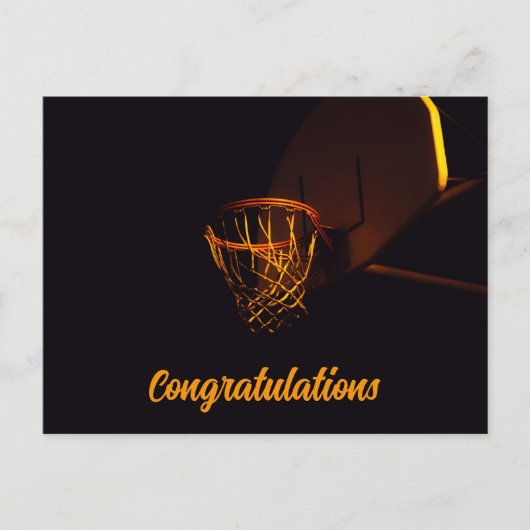 Basketball-briefkaarten Briefkaart (Voorkant)