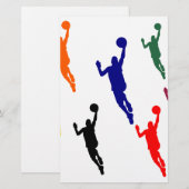 BASKETBALL BRIEFPAPIER (Voorkant / Achterkant)