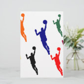BASKETBALL BRIEFPAPIER (Staand voorkant)