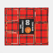 Basketball Buffalo Photo Collage Fleece Deken (Voorkant (Horizontaal))