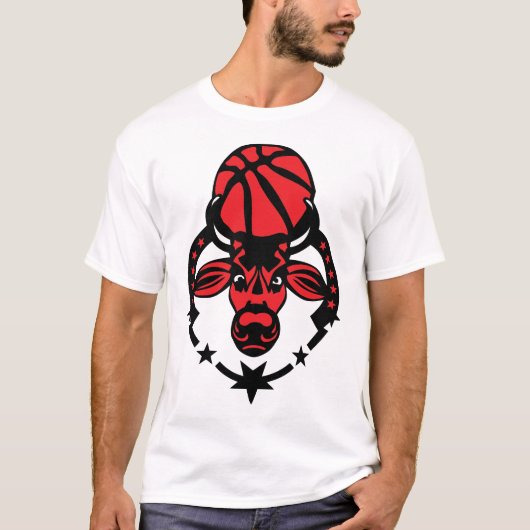 basketball Bulgaarse stier Stier toro tyr logo clu T-shirt (Voorkant)