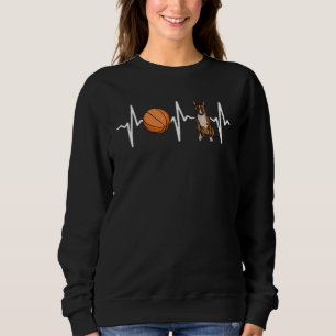 Basketball Bull Terrier Heartbeat Dog Trui
