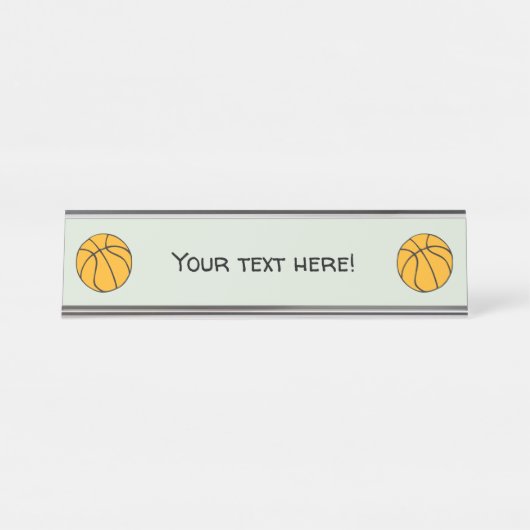 Basketball Bureau Naambordje (Voorkant)