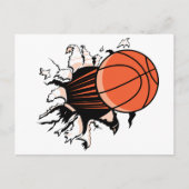 Basketball Burst Briefkaart (Voorkant)