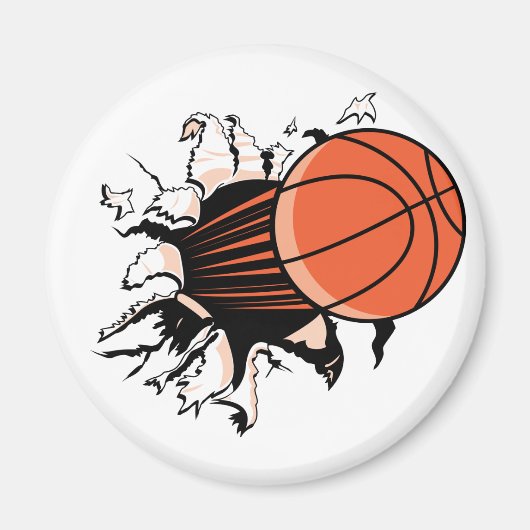 Basketball Burst Magneet (Voorkant)
