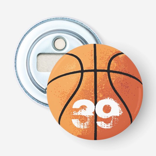 Basketball () button flesopener (Voorkant)