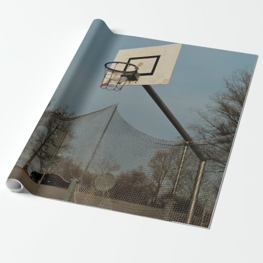 Basketball Cadeaupapier (Uitgerold)