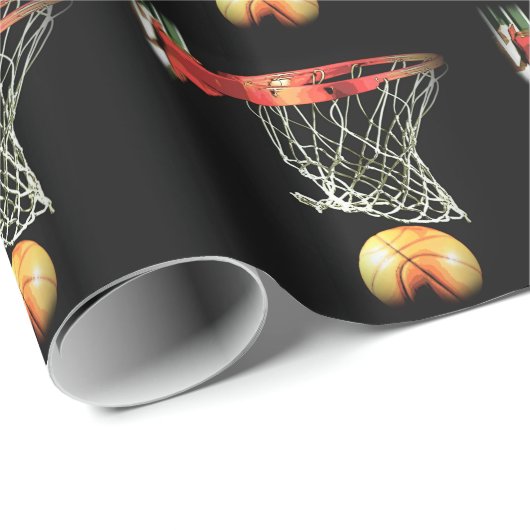 Basketball Cadeaupapier (Rol Hoek)