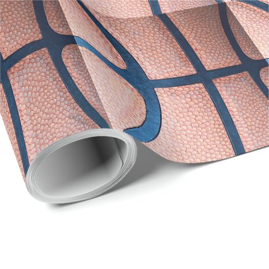 Basketball Cadeaupapier (Rol Hoek)