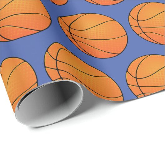  Basketball Cadeaupapier (Rol Hoek)