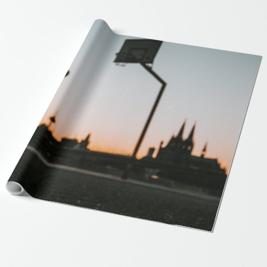 Basketball Cadeaupapier (Uitgerold)