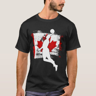 Basketball Canada Canadese vlag Dunking Funny Gift T-shirt
