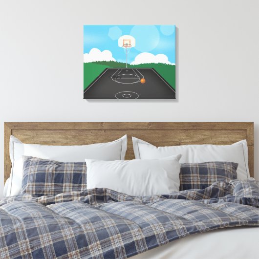 Basketball Canvas Afdruk (Insitu (Slaapkamer))