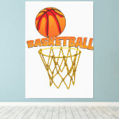 Basketball Canvas Afdruk (Insitu (Houten vloer))
