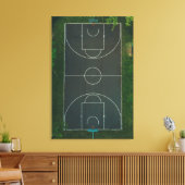 Basketball Canvas Afdruk (Insitu (Woonkamer))