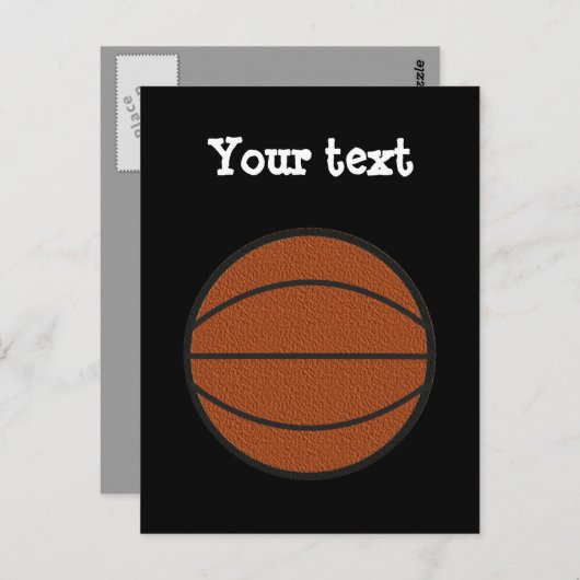 Basketball Card Briefkaart (Voorkant / Achterkant)