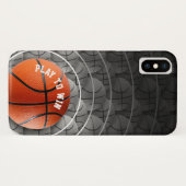 Basketball Case-Mate iPhone Case (Achterkant (horizontaal))