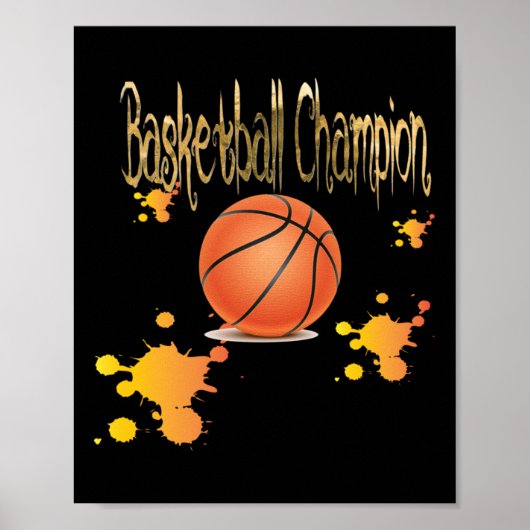 Basketball Champion Poster (Voorkant)