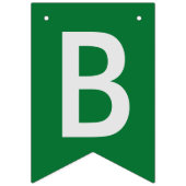 Basketball Champs Green Bunting Banner (Eerste vlag)