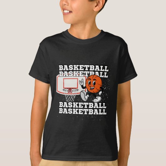 Basketball Character Hoop T-shirt (Voorkant)