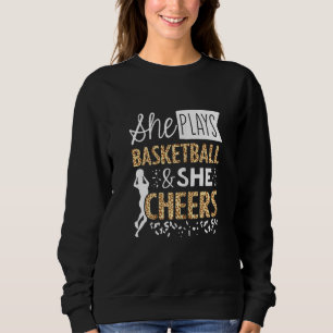 Basketball Cheer Fan Leopard Pattern Women Cheerle Trui