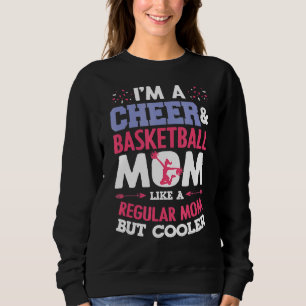 Basketball Cheer Graphic Women Moms Cheerleader 3 Trui