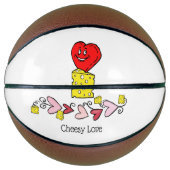 Basketball Cheesy Love Basketbal (Voorkant)