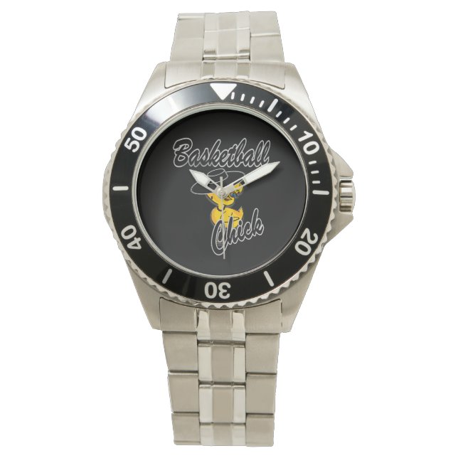 Basketball Chick #4 Horloge (Voorkant)
