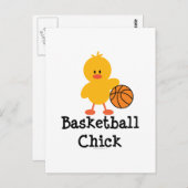 Basketball Chick Briefkaart (Voorkant / Achterkant)
