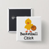 Basketball Chick Button (Voorkant /achterkant)