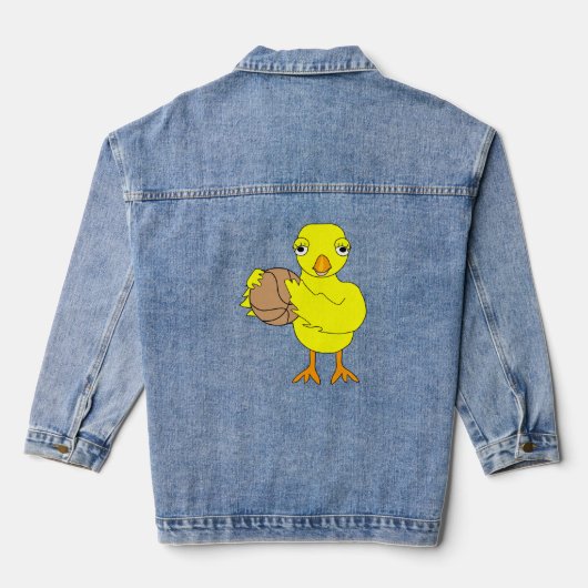 Basketball Chick Denim Jacket (Achterkant)