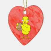 Basketball Chick Keramisch Ornament (Links)