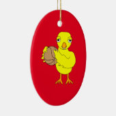 Basketball Chick Keramisch Ornament (Rechts)