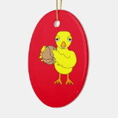 Basketball Chick Keramisch Ornament (Links)
