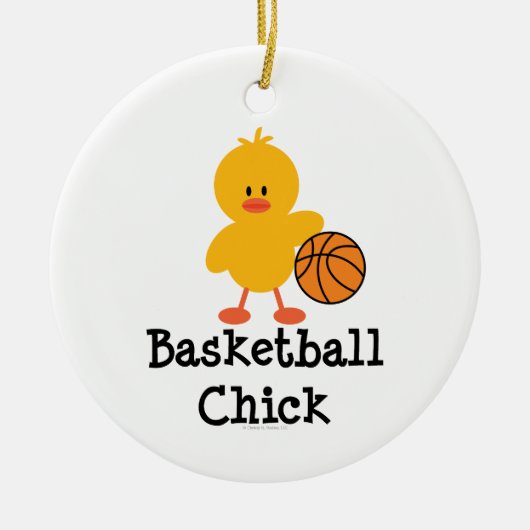 Basketball Chick Ornament (Voorkant)