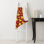 Basketball Chick Pattern Sherpa Blanket Deken (In situ)