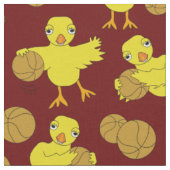 Basketball Chick Pattern Stof (Close Up)