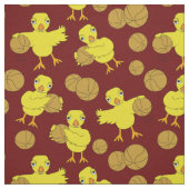 Basketball Chick Pattern Stof (Swatch)