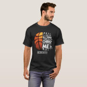 Basketball Christian Saying Motivational Words Ins T-shirt (Voorkant volledig)