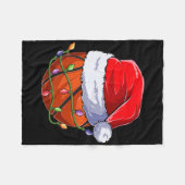 Basketball Christmas Boy Apparel, Funny Santa Srt Fleece Deken (Voorkant (Horizontaal))
