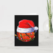 Basketball Christmas Boy Apparel, Funny Santa Srt  Kaart (Voorkant)