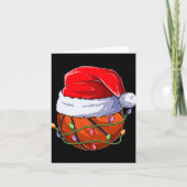 Basketball Christmas Boy Apparel, Funny Santa Srt  Kaart (Voorkant)