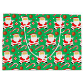 Basketball Christmas Holiday Groot Cadeauzakje (Achterkant)