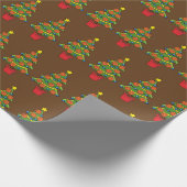 Basketball Christmas Tree Cadeaupapier (Hoek)