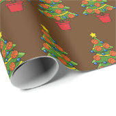 Basketball Christmas Tree Cadeaupapier (Rol Hoek)