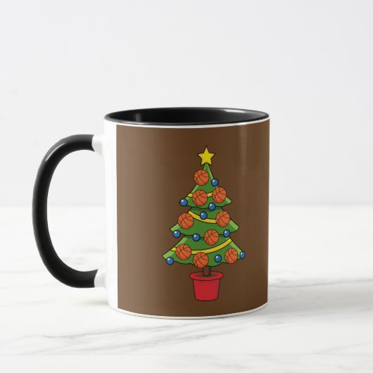 Basketball Christmas Tree Mok (Links)