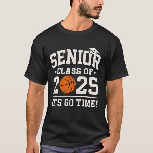 basketball Class 2025 Graduation Senior 2025  T-shirt (Voorkant)